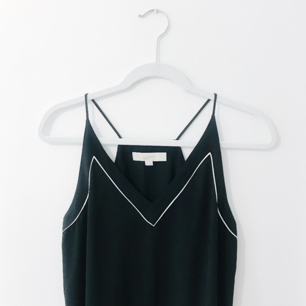 Black Loft Camisole w/ White Trim